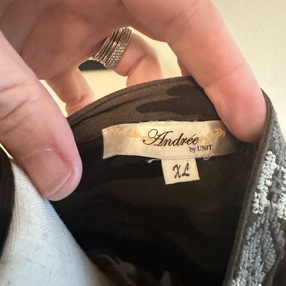 Andree by unit camo print embroidered dress xl - Picture 4 of 5